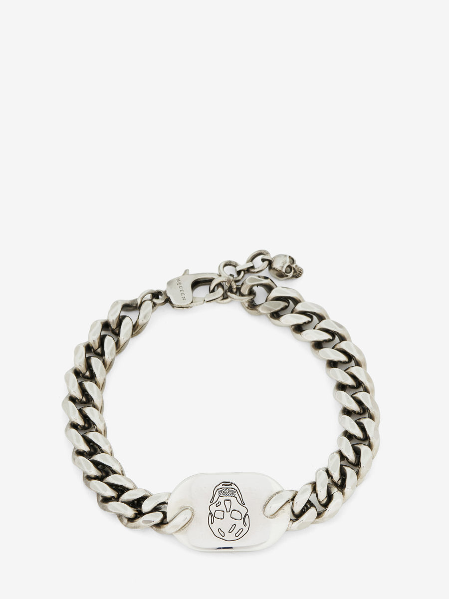ALEXANDER MCQUEEN - Skull Plate Bracelet - Item 836629J161N0446